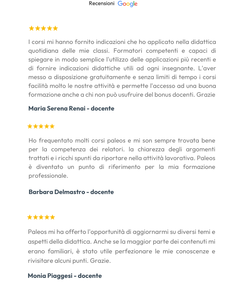 recensioni Google