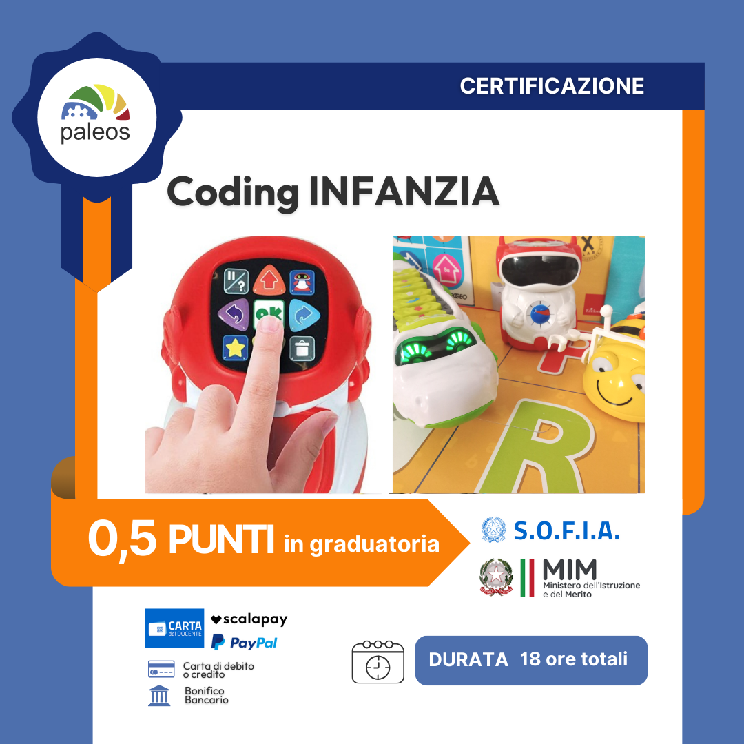 Certificazione CODING infanzia PaLEoS