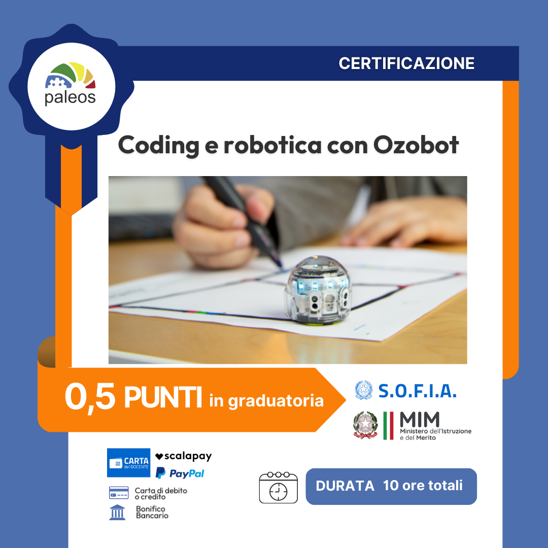 Certificazione Coding e robotica con Ozobot