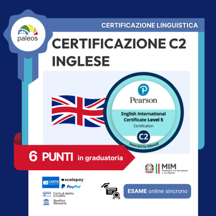 CERTIFICAZIONE C2 INGLESE PEARSON PEIC