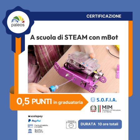Certificazione A scuola di STEAM con mBot