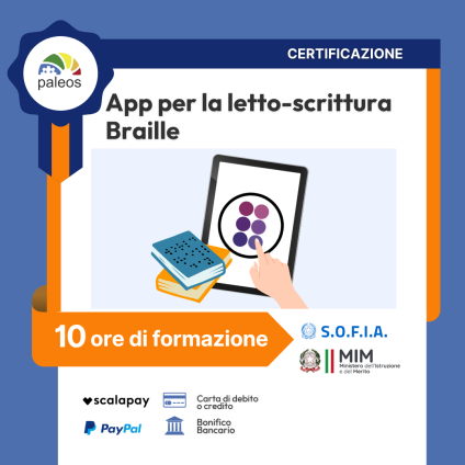 Cert_App per la letto-scrittura Braille