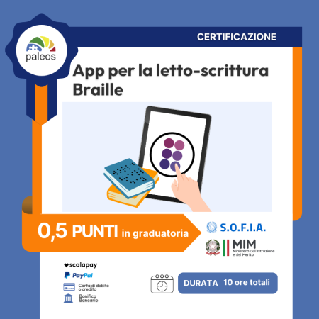 Certificazione App per la letto-scrittura Braille