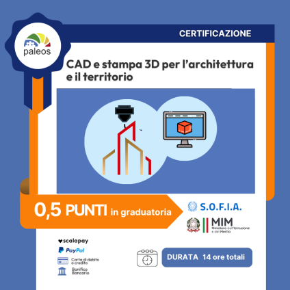 Cert_CAD e stampa 3D per l’architettura e il territorio