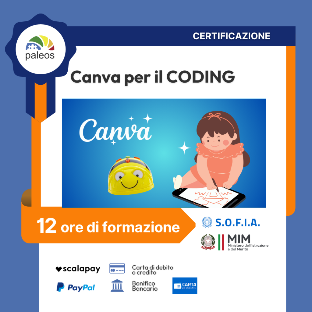 Immagine in evidenza del corso: Certificazione Canva per il coding (infanzia e primaria)