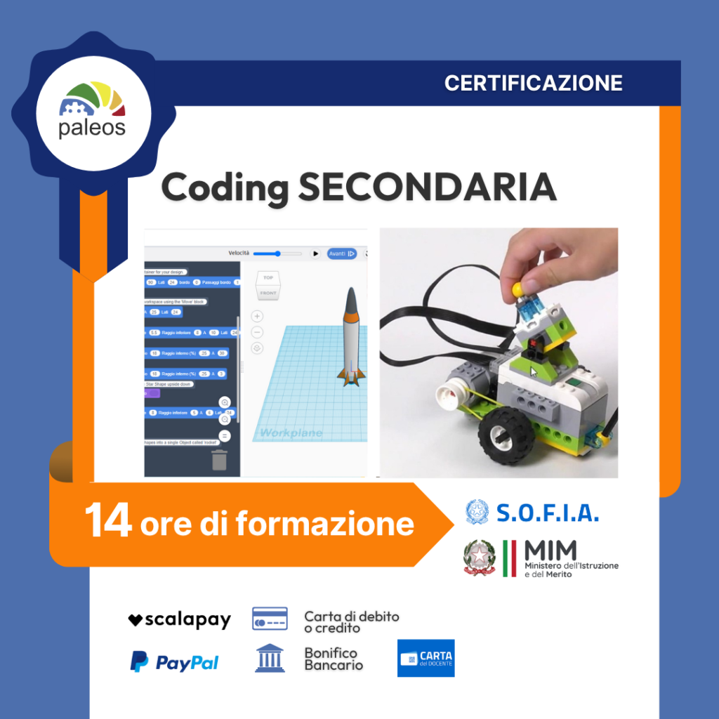 Immagine in evidenza del corso: Certificazione CODING secondaria Paleos