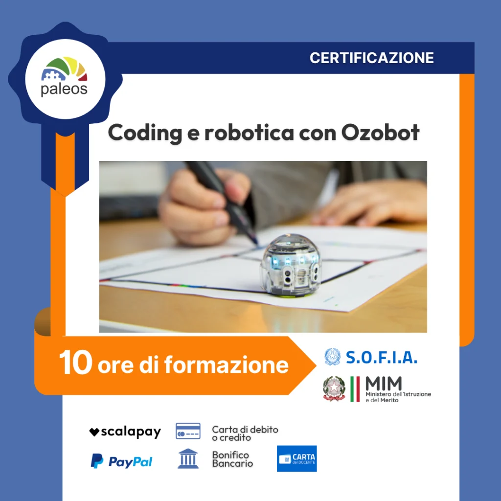 Immagine in evidenza del corso: Certificazione Coding e robotica con Ozobot