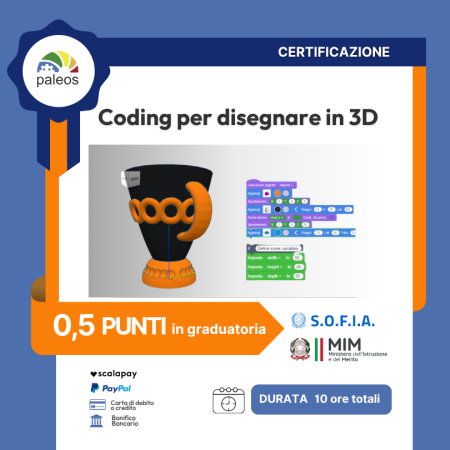 Certificazione Coding per disegnare in 3D
