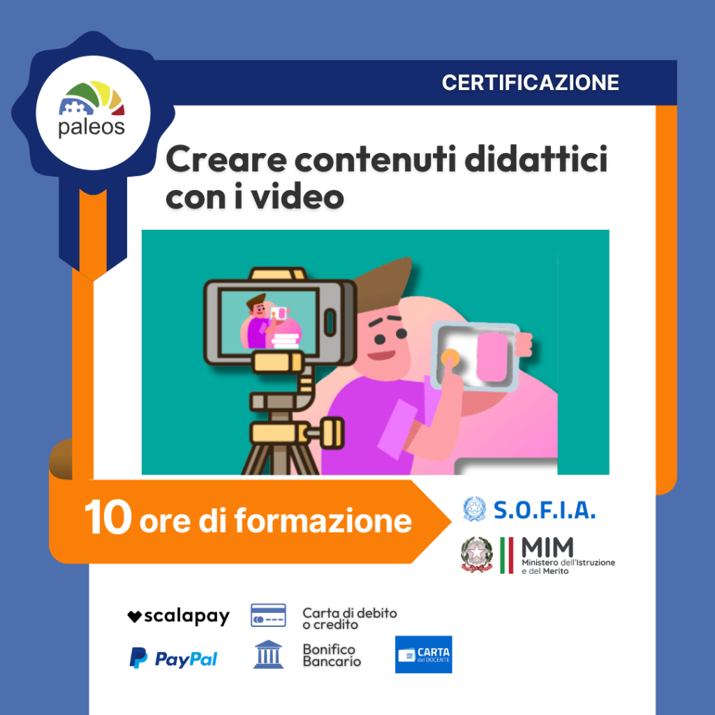 Immagine in evidenza del corso: Certificazione Creare contenuti didattici con i video