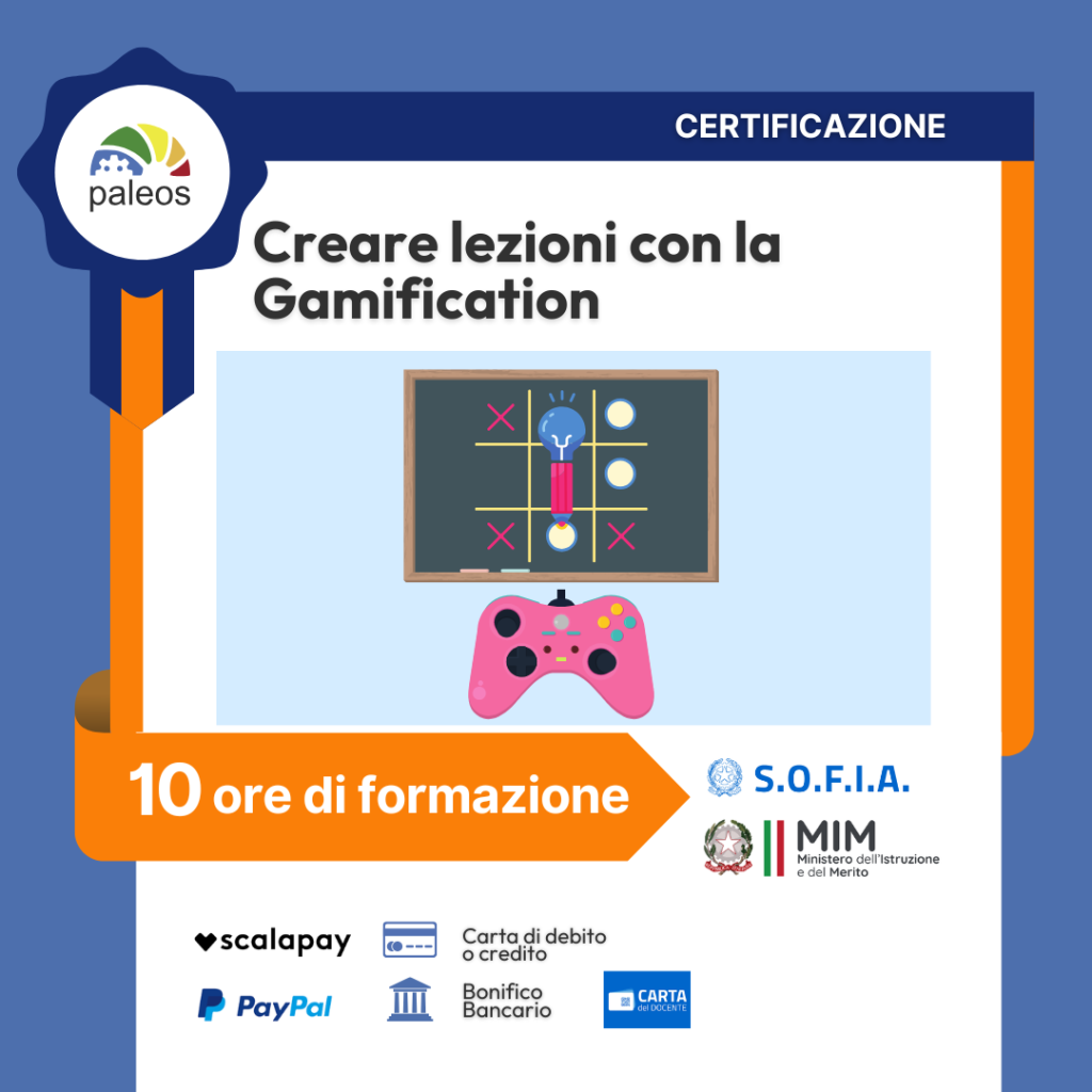 Immagine in evidenza del corso: Certificazione Creare lezioni con la Gamification
