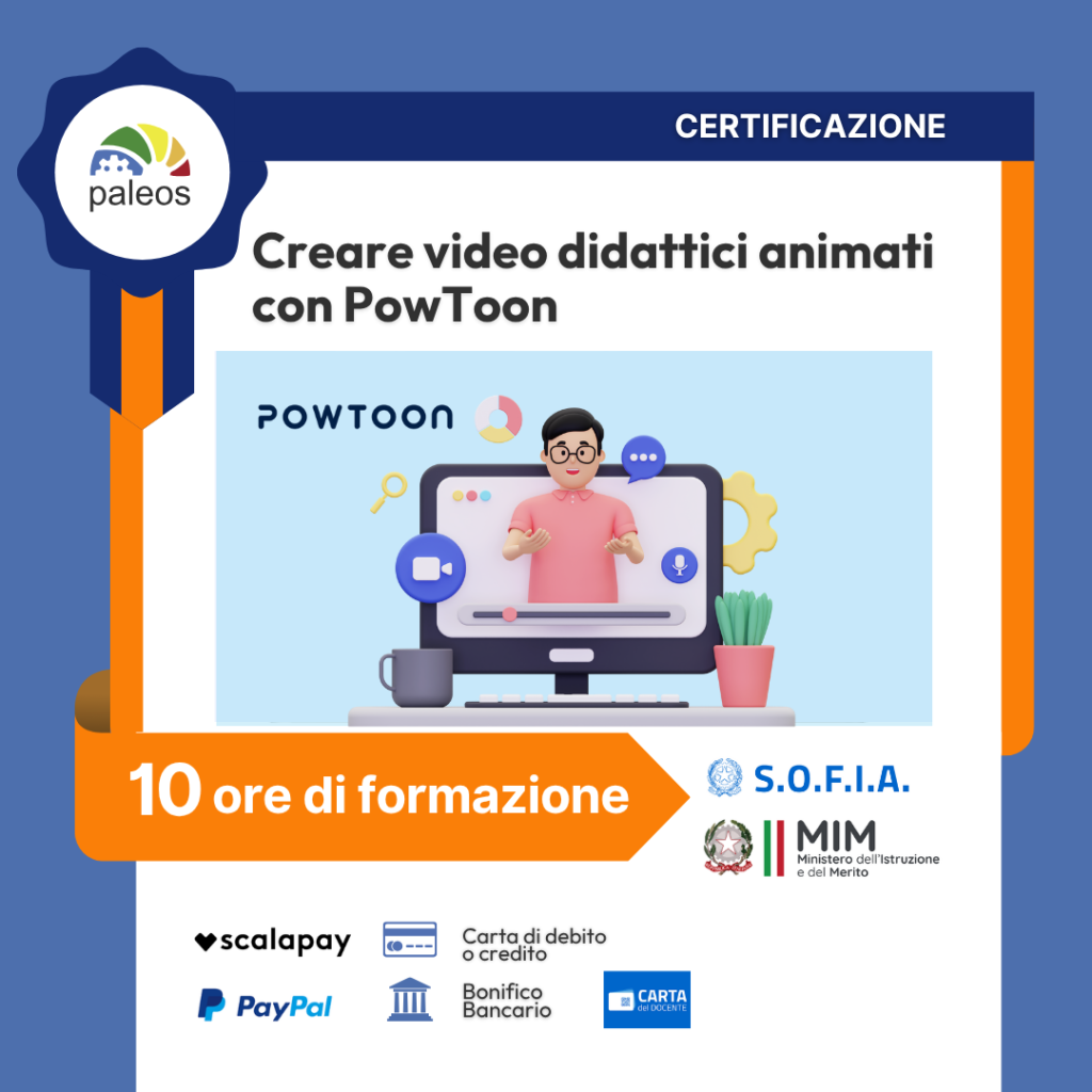 Immagine in evidenza del corso: Certificazione Creare video didattici animati con PowToon