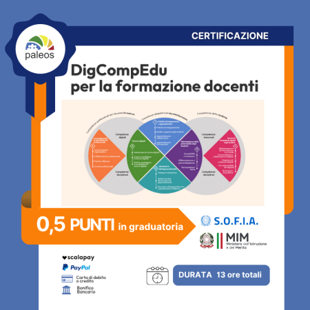 Certificazione DigCompEdu per la formazione docenti