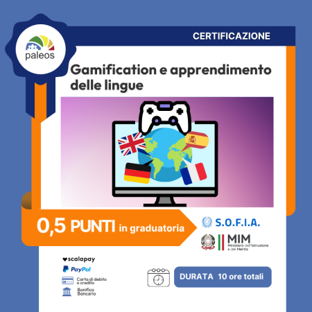 Certificazione Gamification e apprendimento delle lingue