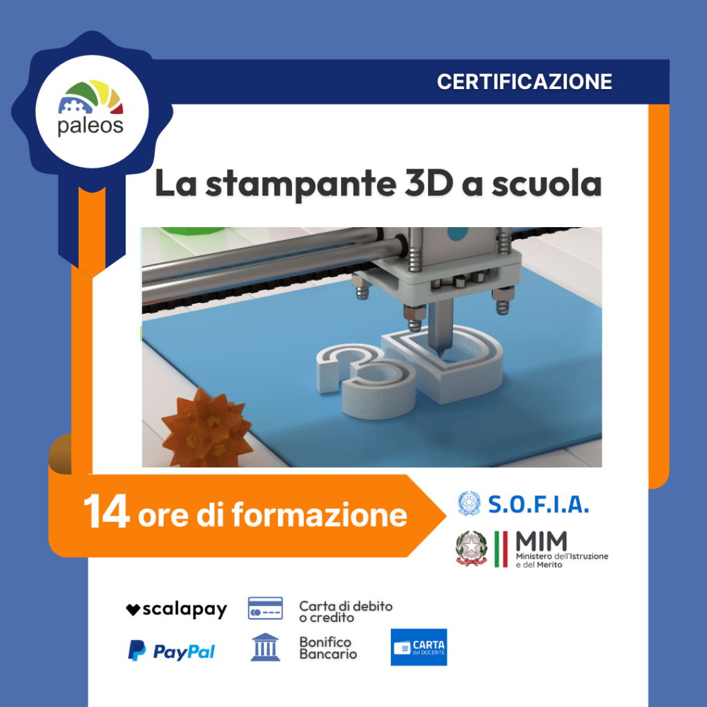 Immagine in evidenza del corso: Certificazione La stampante 3D a scuola