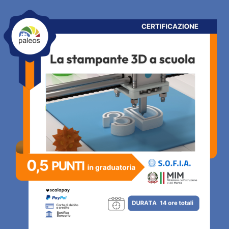 Certificazione La stampante 3D a scuola