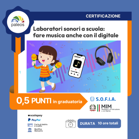 Cert_Laboratori sonori a scuola fare musica anche con il digitale Cert_Laboratori sonori a scuola fare musica anche con il digitale