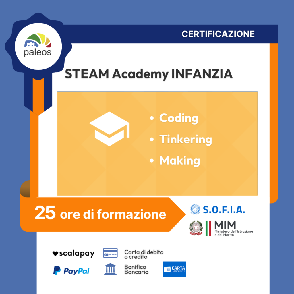 Immagine in evidenza del corso: Certificazione STEAM Academy infanzia