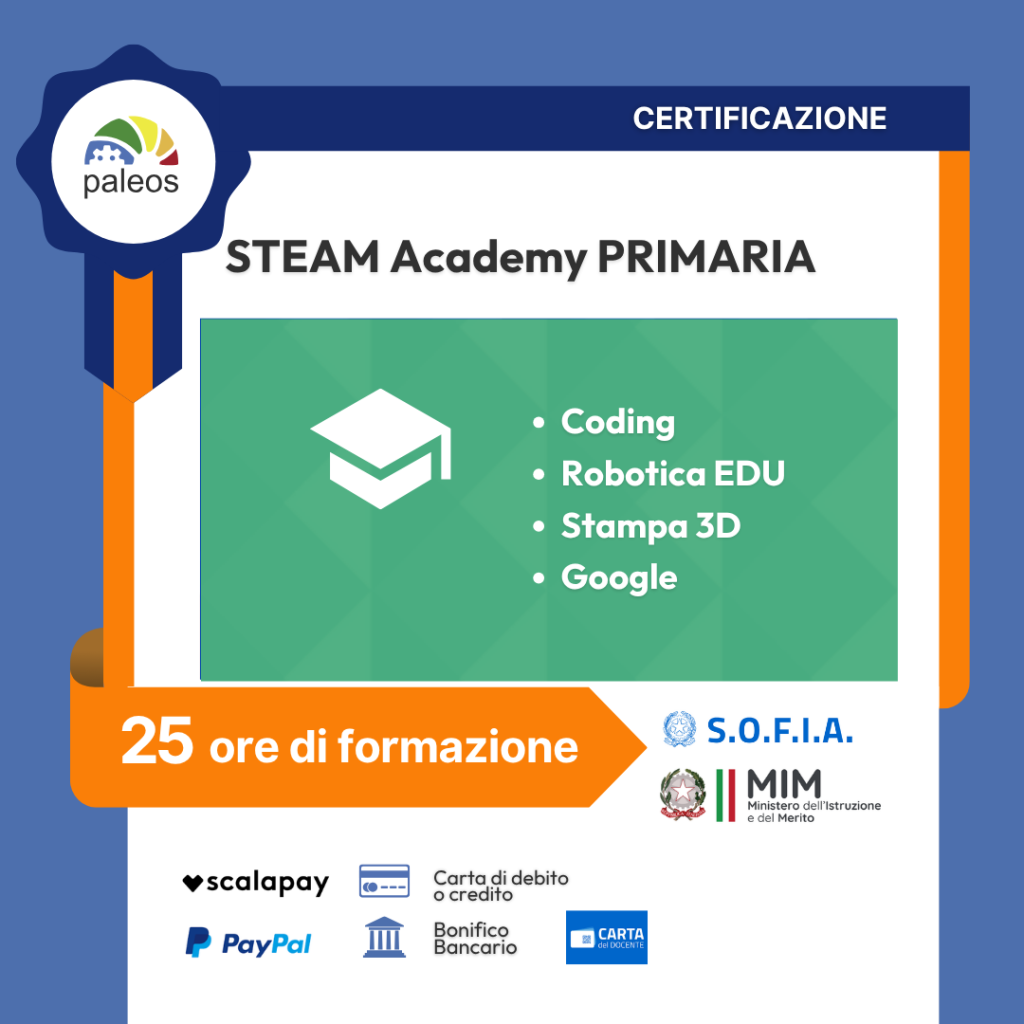 Immagine in evidenza del corso: Certificazione STEAM Academy primaria