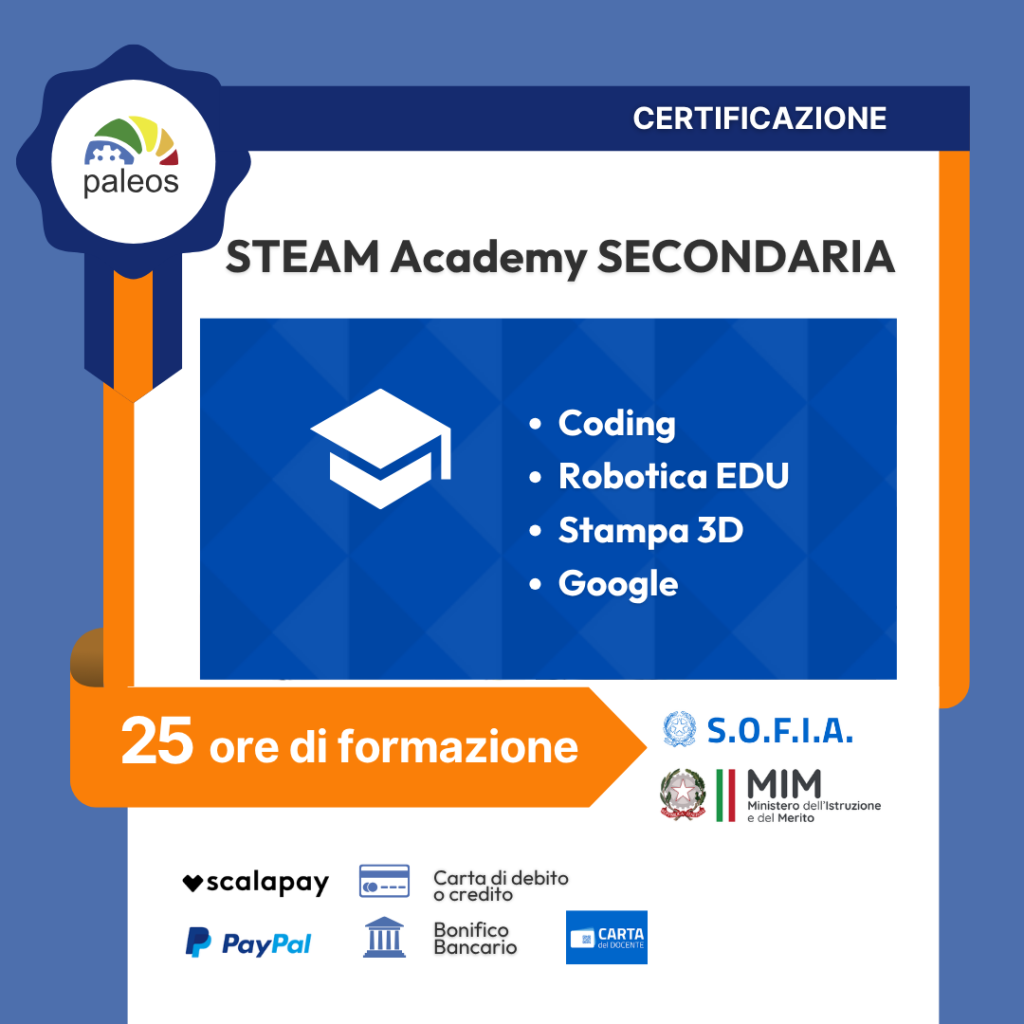 Immagine in evidenza del corso: Certificazione STEAM Academy secondaria