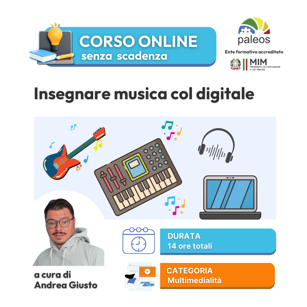 Corso online Insegnare musica col digitale –