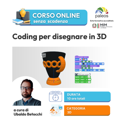 Corso online Coding per disegnare in 3D – Corso online Coding per disegnare in 3D –