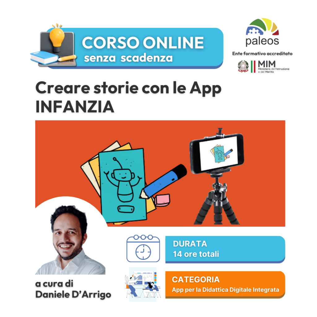 Corso online Creare storie con le app INFANZIA –