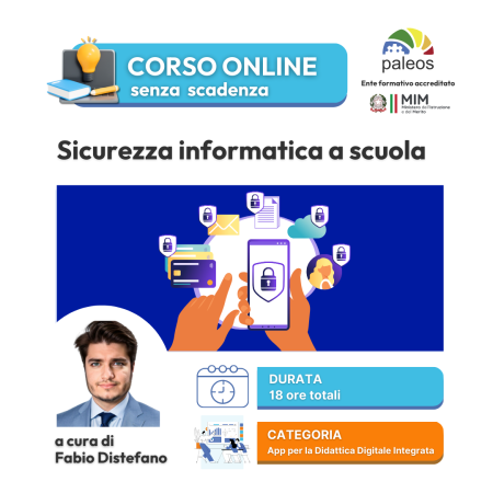 Corso online Sicurezza informatica a scuola –