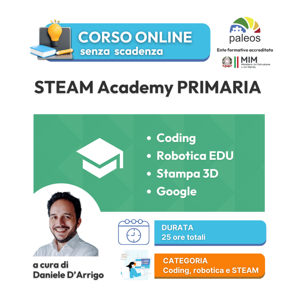 Corso online STEAM Academy primaria –