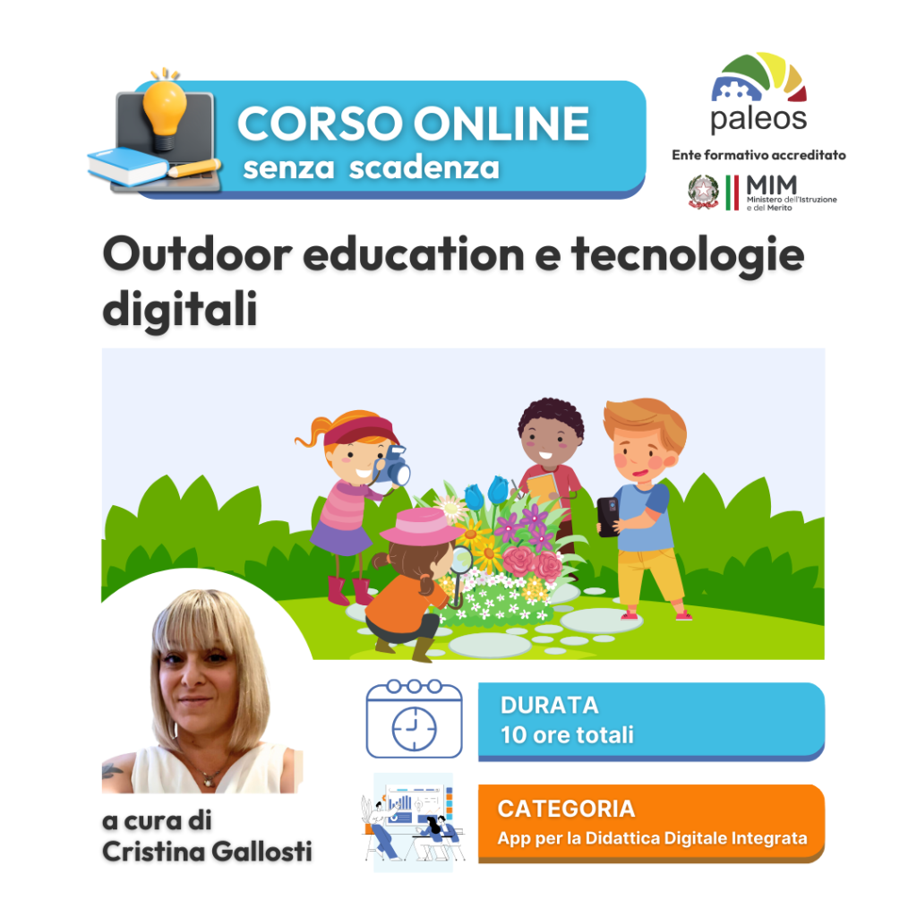 Corso online Outdoor education e tecnologie digitali –