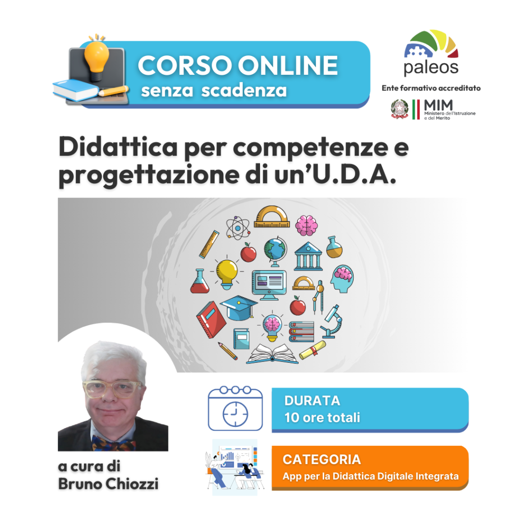 Corso online Didattica per competenze e progettazione UDA (con le App) –