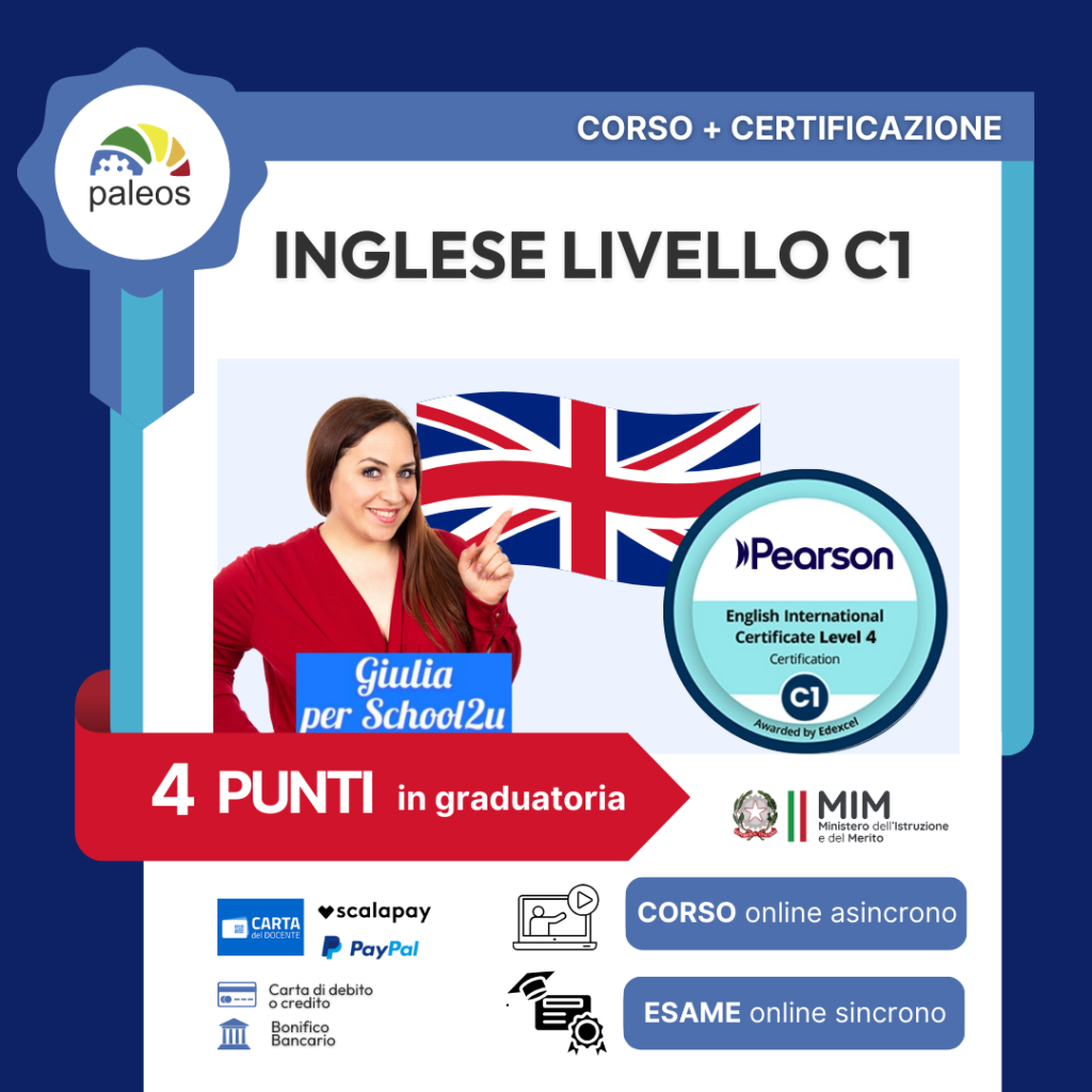 Immagine in evidenza del corso: CORSO + CERTIFICAZIONE INGLESE C1