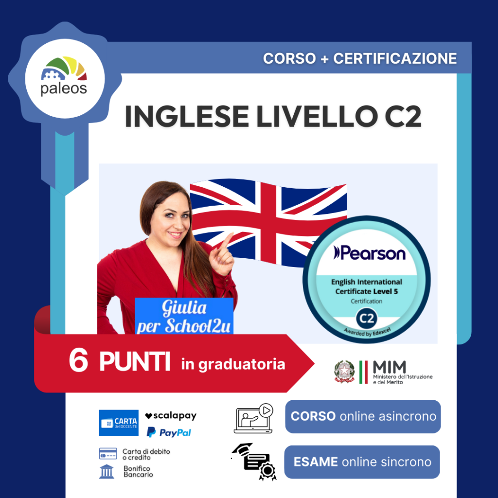 Immagine in evidenza del corso: CORSO + CERTIFICAZIONE INGLESE C2