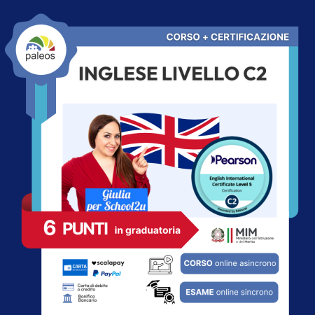 INGLESE LIVELLO C2 corso+certificazione