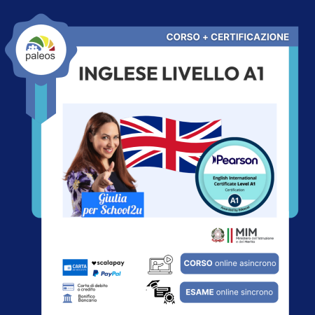 Inglese livello A1 corso + certificazione