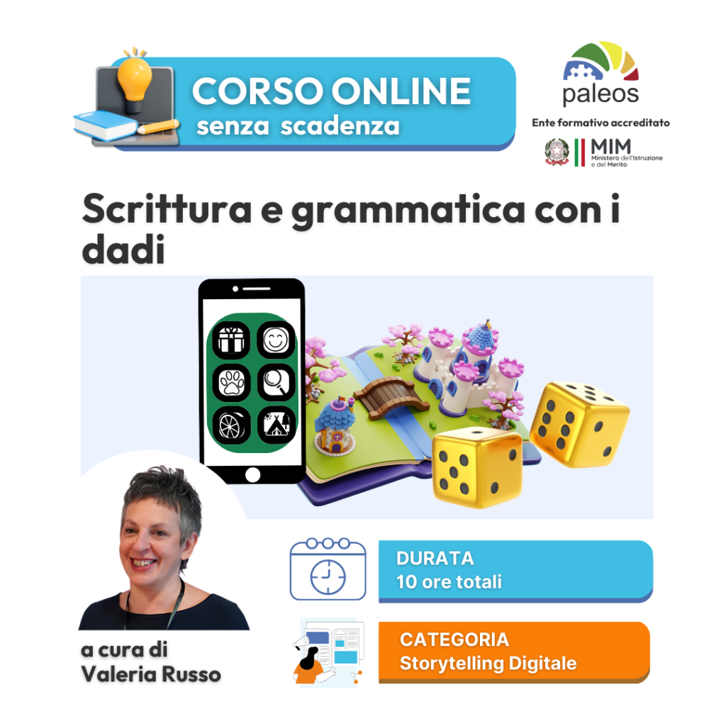 Corso online Scrittura e grammatica con i dadi –