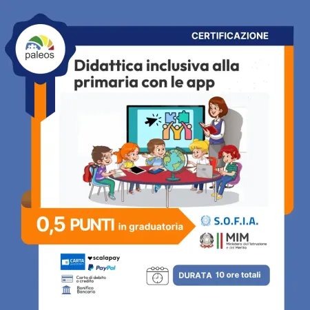 certificazione Didattica inclusiva primaria con le app