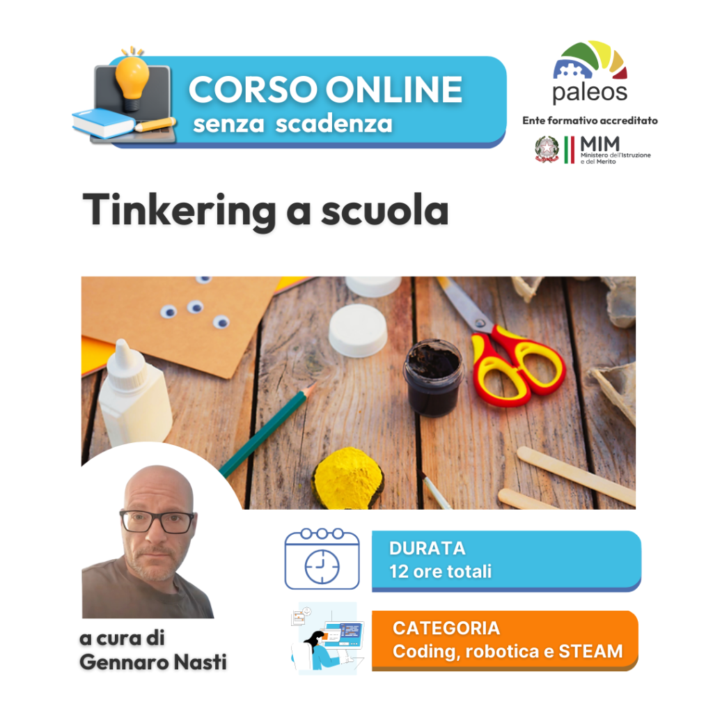 Corso online Tinkering a scuola –