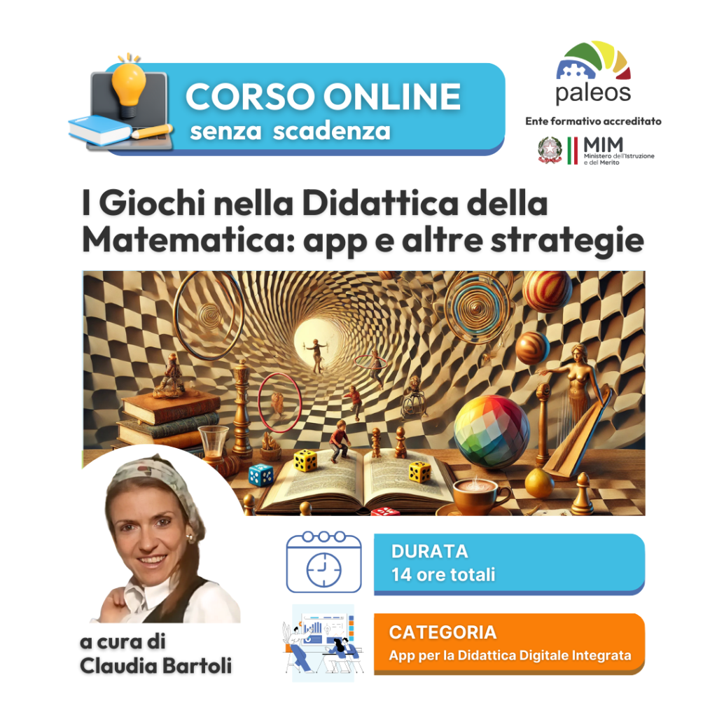 Immagine in evidenza del corso: I giochi nella didattica della matematica: app e altre strategie – senza certificazione