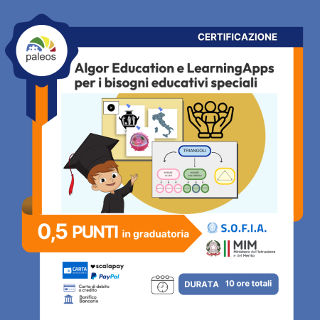 Certificazione Algor Education e LearningApps per i bisogni educativi speciali