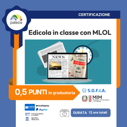 Certificazione Edicola in classe con MLOL Certificazione Edicola in classe con MLOL
