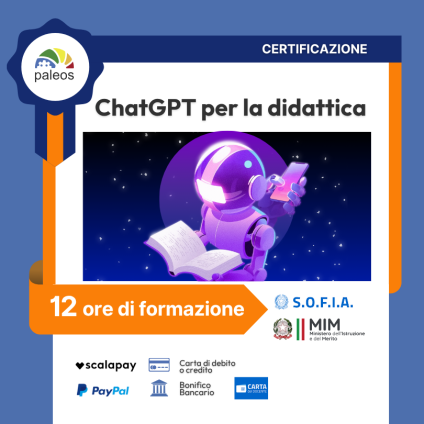 Certificazione ChatGPT per la didattica