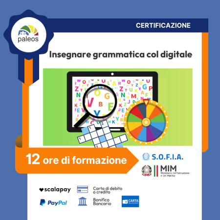 Certificazione Insegnare grammatica col digitale