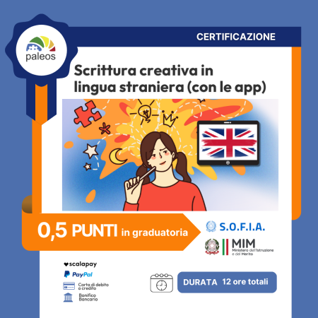 Certificazione Scrittura creativa in lingua straniera (con le app)