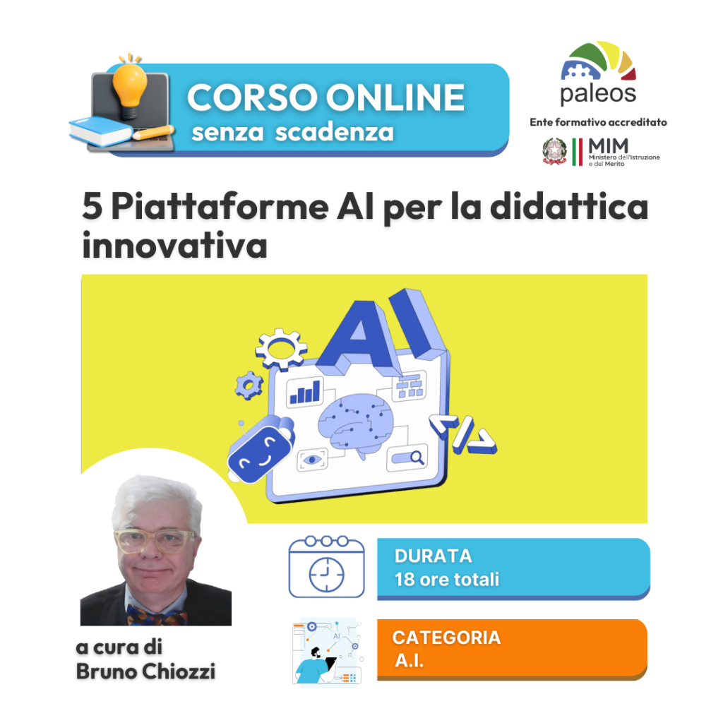 Immagine in evidenza del corso: 5 Piattaforme AI per la didattica innovativa – senza certificazione