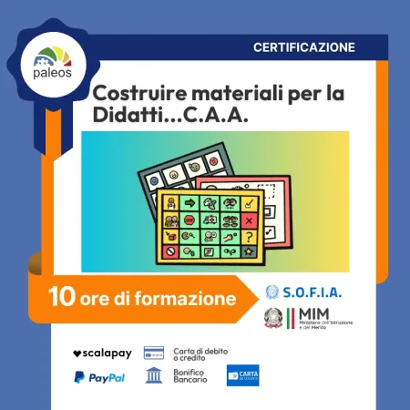 Certificazione Costruire materiali per la Didatti…C.A.A. con le app