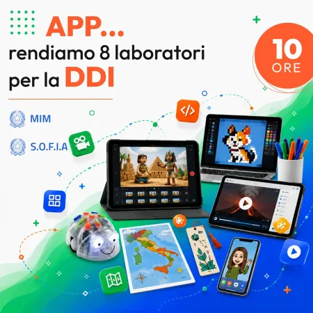 Certificazione App…rendiamo: 8 laboratori per la Didattica Digitale Integrata