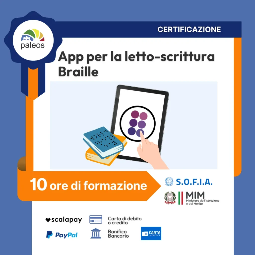 App per la letto-scrittura Braille