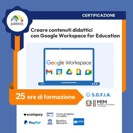 Creare contenuti didattici con Google Workspace for Education