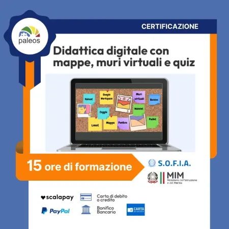 Didattica digitale con mappe, muri virtuali e quiz