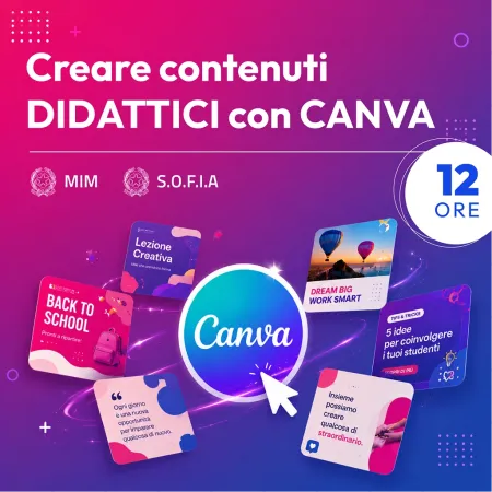 Certificazione Creare contenuti didattici con Canva